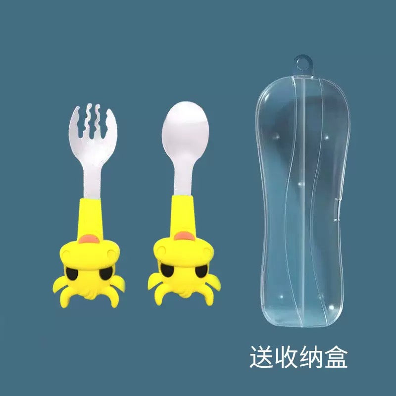 set cubiertos de acero inoxidable para bebé (84-274)