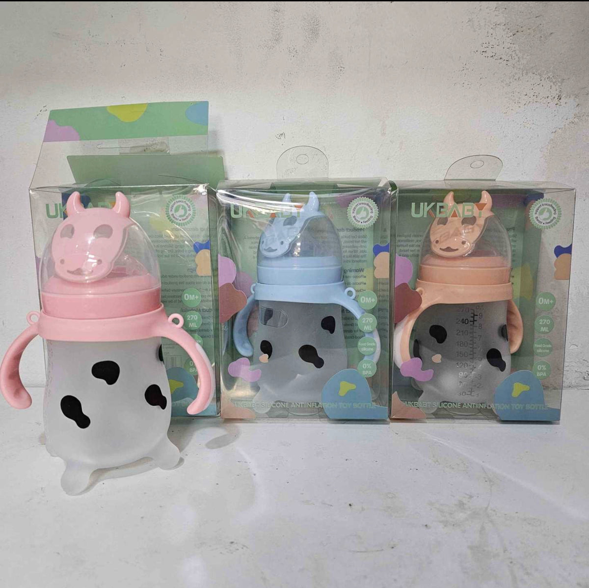 Mamadera silicona vacas 270 ml (99-38)