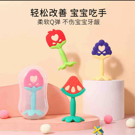 mordedor diseño frutas con cajita plástico (99-86)