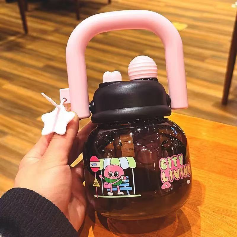 Botella con bombilla 650ml(YT-7001)