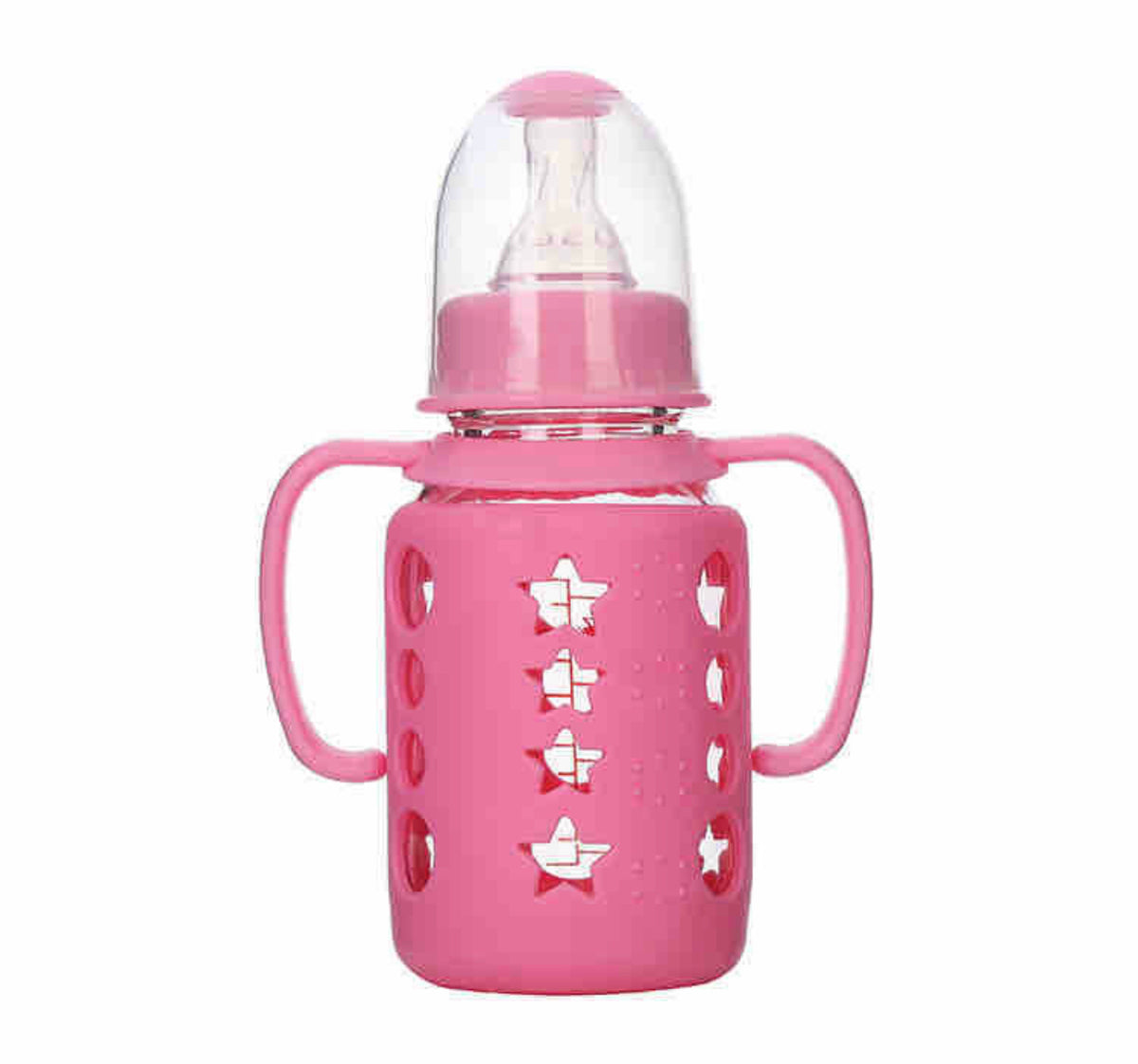 Mamadera vidrio con silicona 120 ml (6102)
