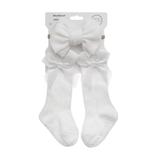 Set cintillo con calcetín para niñas (90-56)