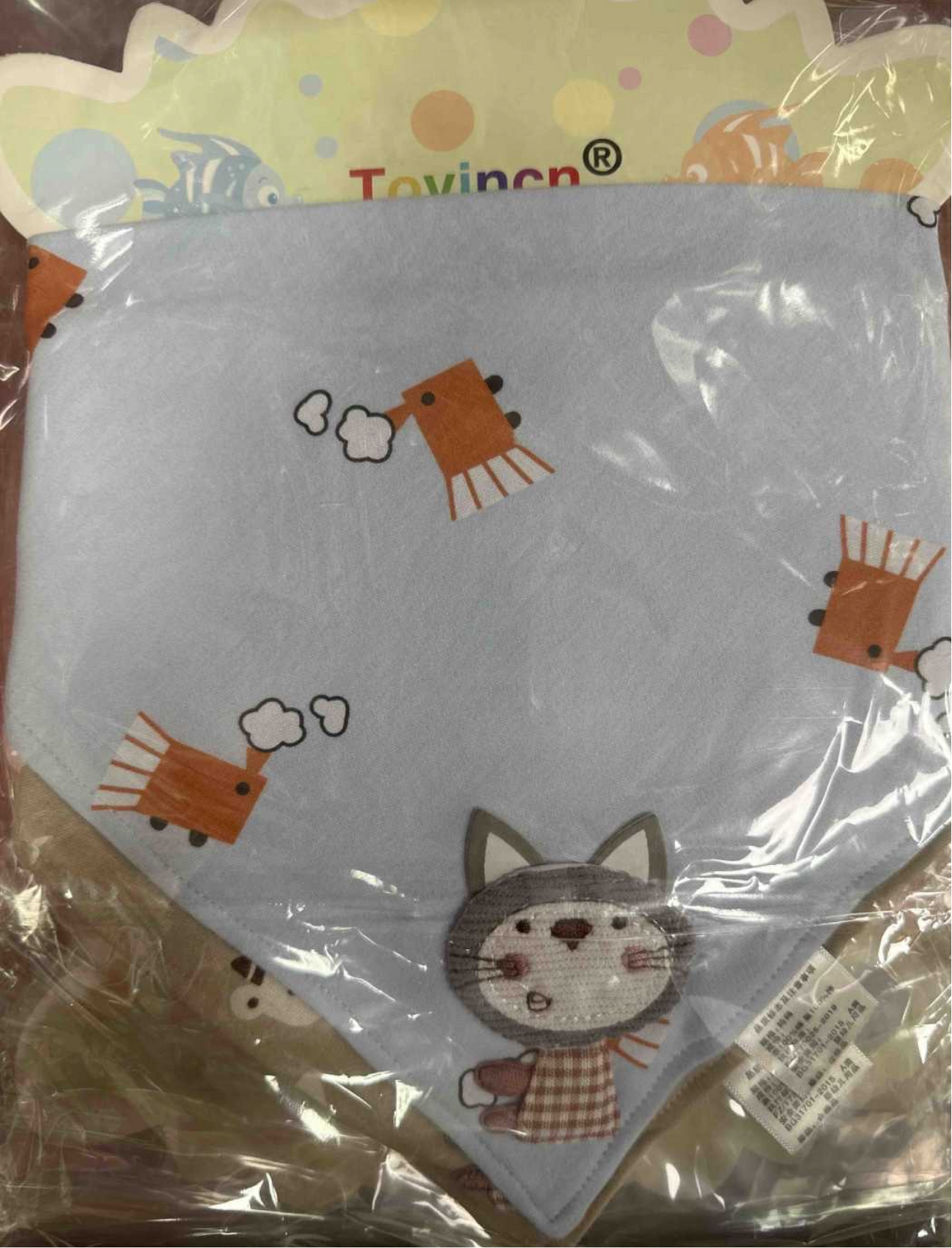 pack 10 baberos triangulo