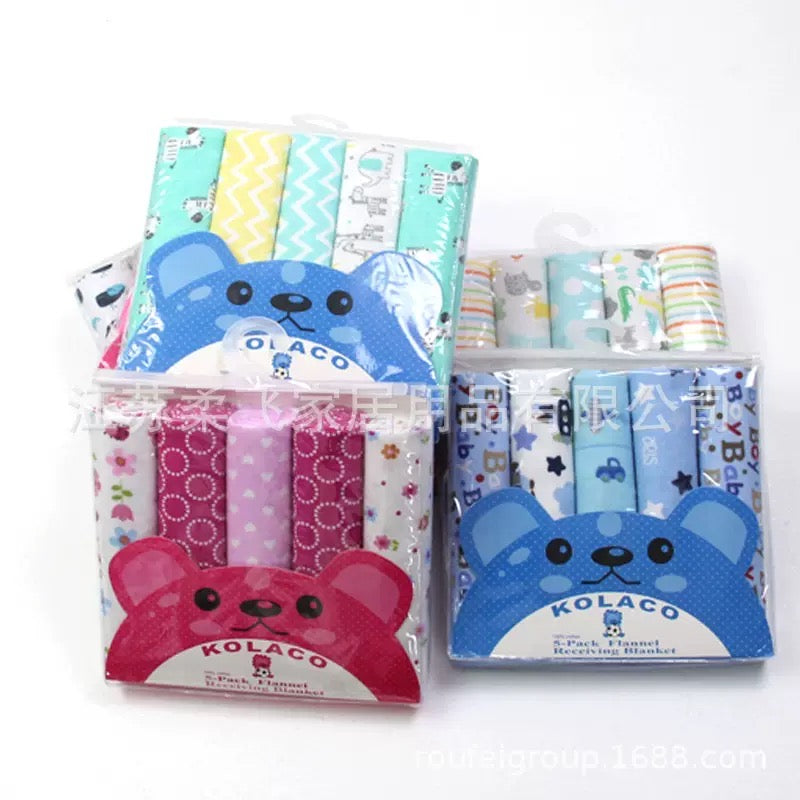 set 5 pcs manta para bebé 75cm×100cm (34-64)
