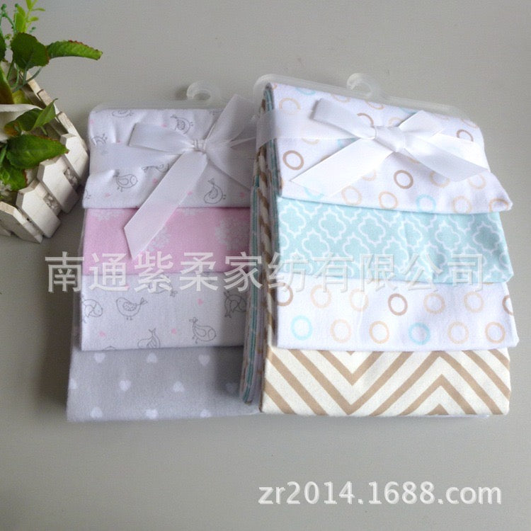set 4 pcs manta para bebé 75cm×75cm (34-63)