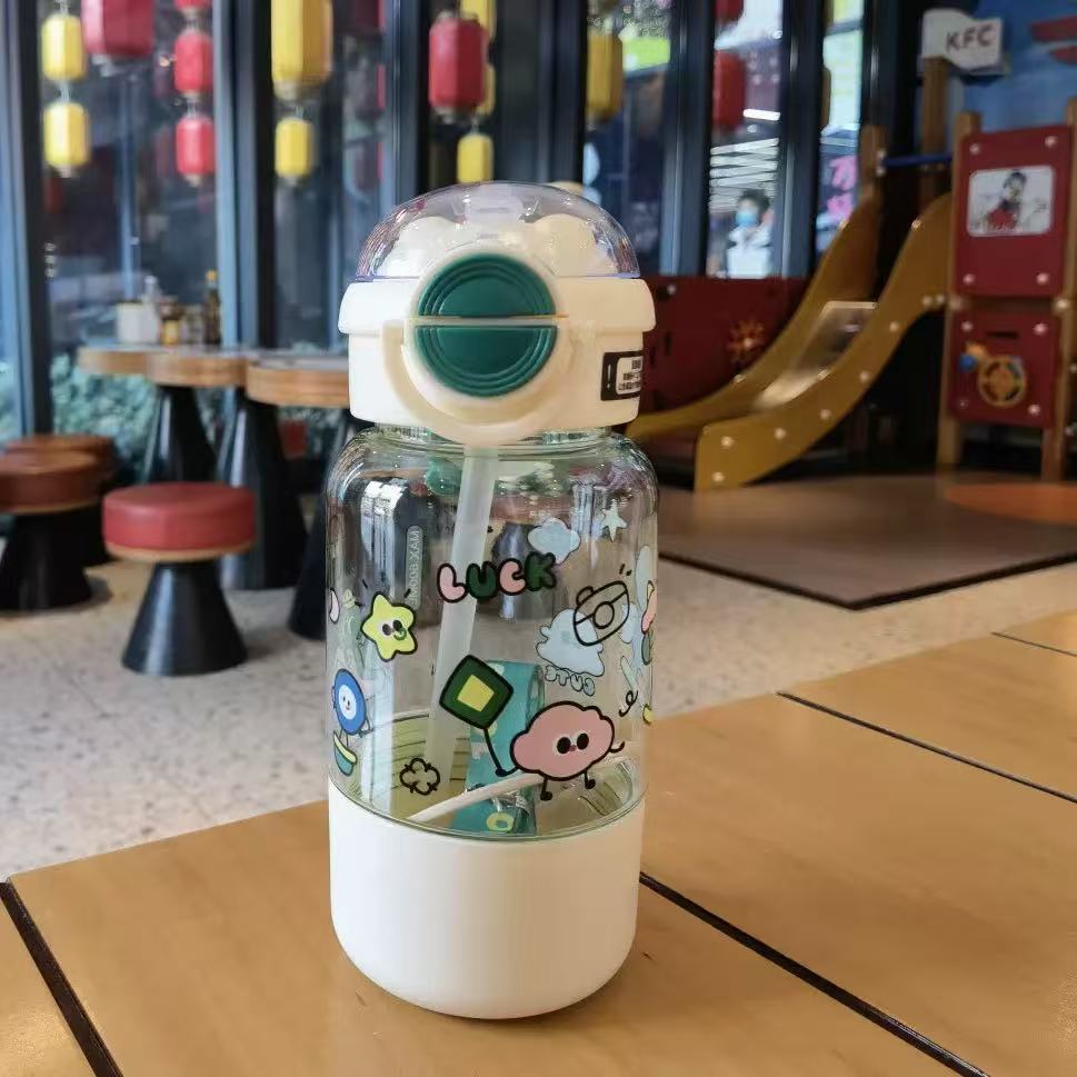Botella con bombilla 600ml (YT-3155)