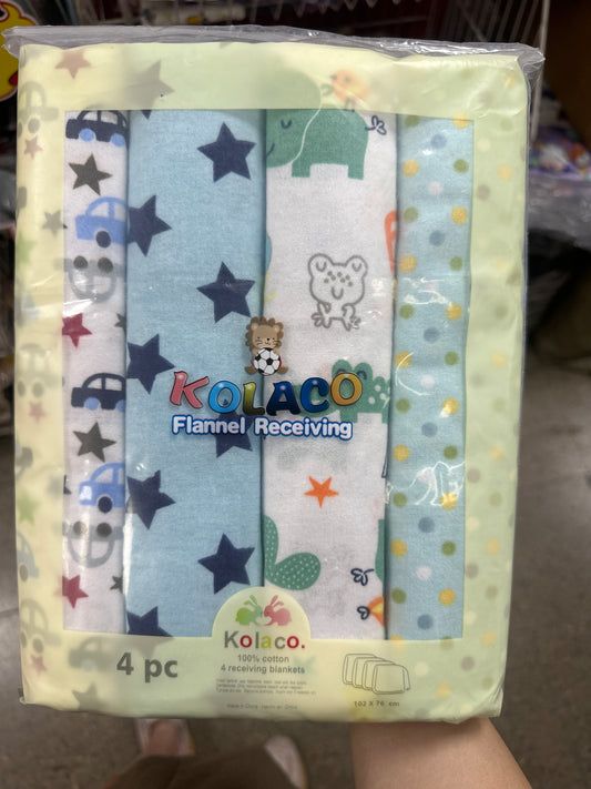 Set 4 pcs manta para bebé 90×75 （34-78）