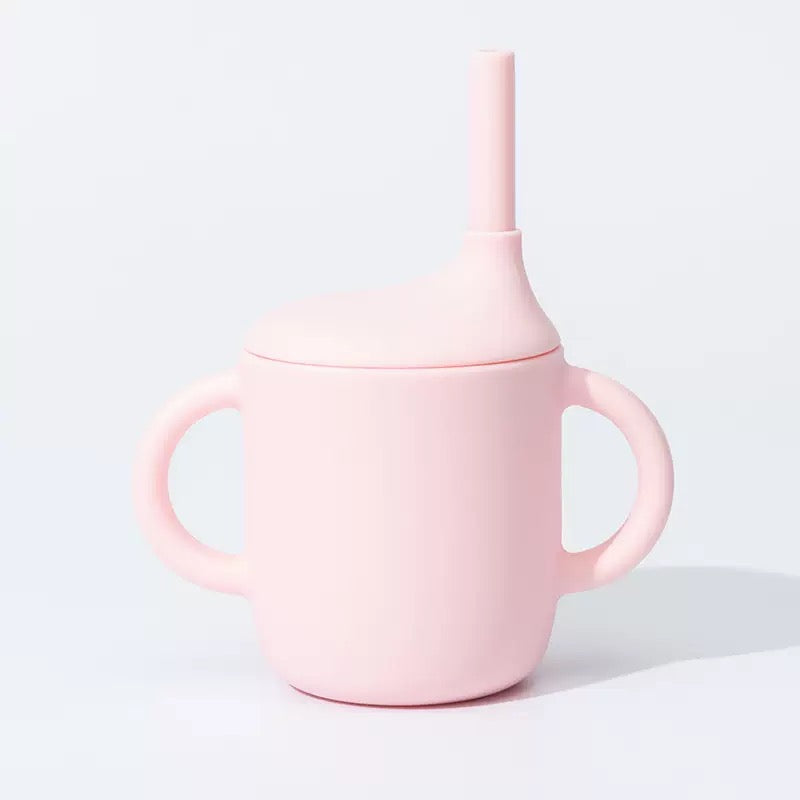 vaso silicona con bombilla para bebé(99-64)