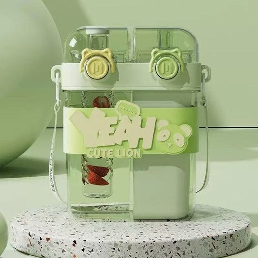 Botella doble con bombilla (007)