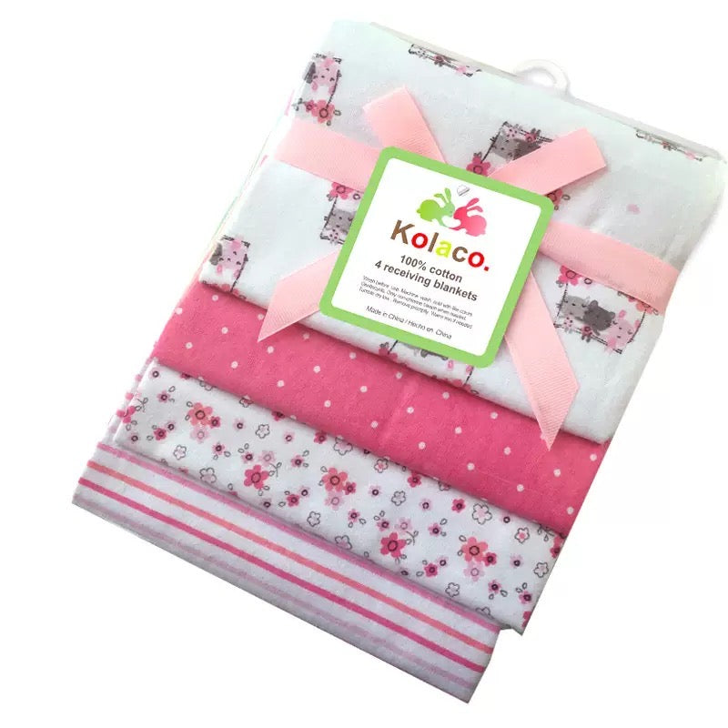 set 4 pcs manta para bebé 75cm×75cm (34-63)