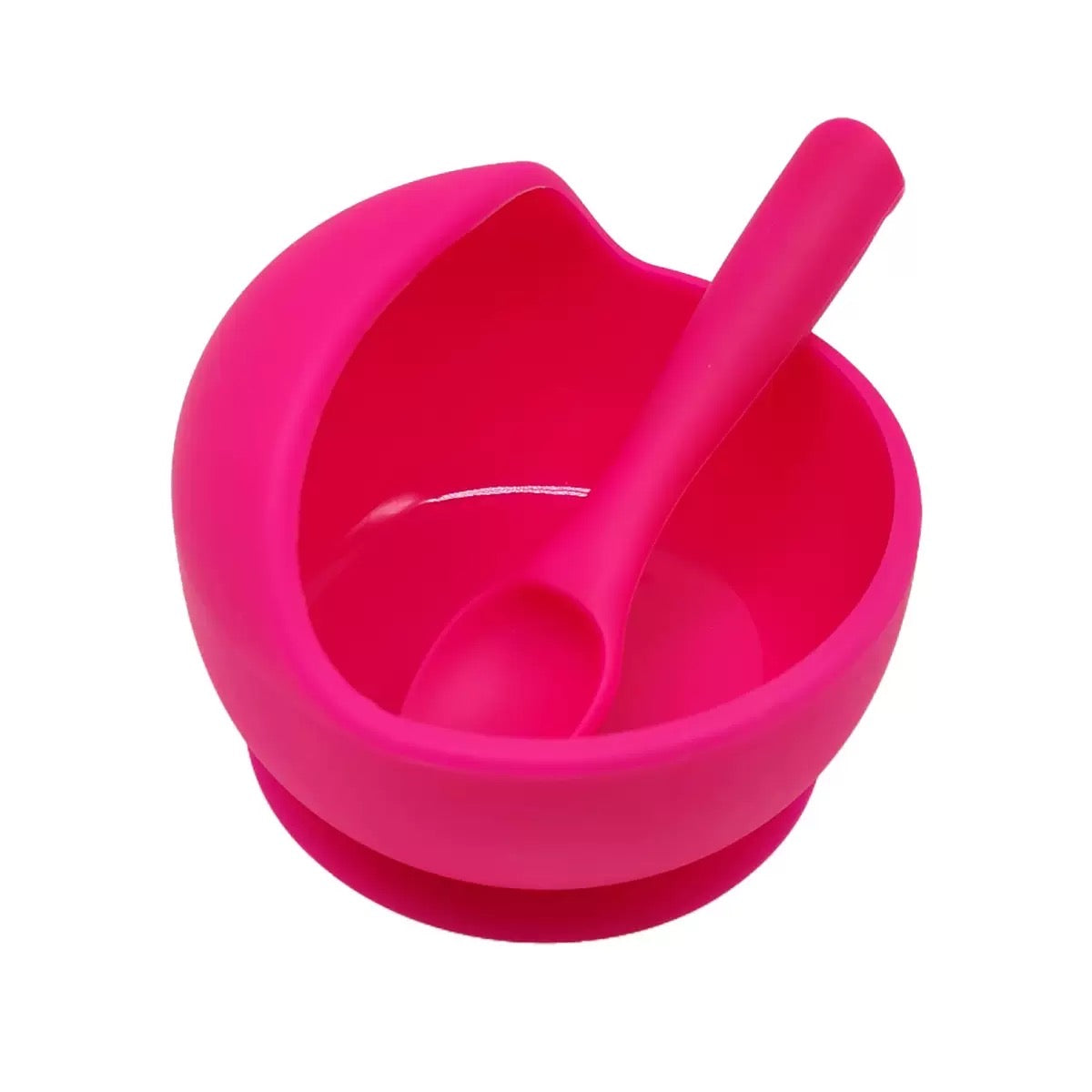 set tazón silicona con cubiertos para bebé （99-63）