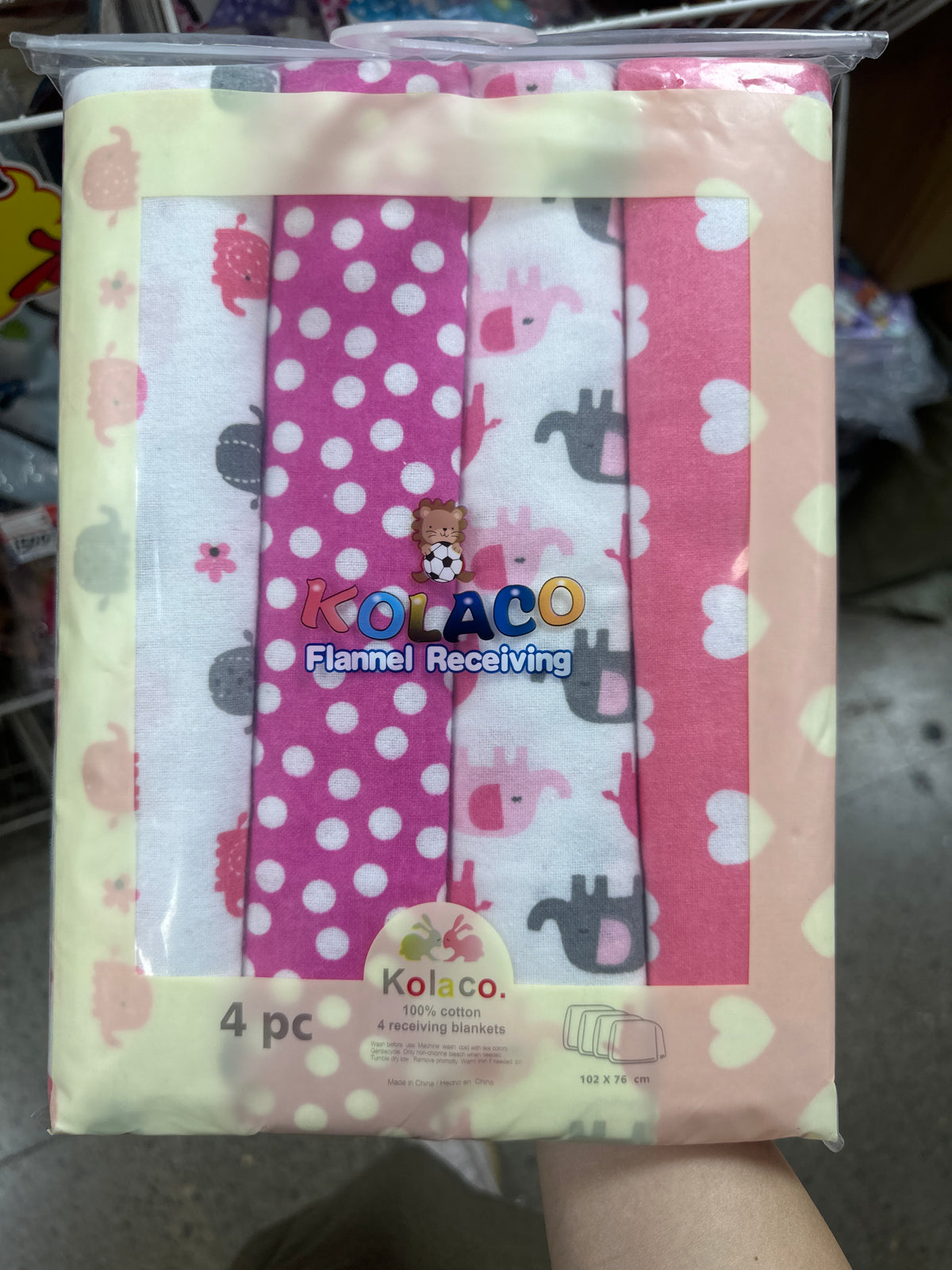 Set 4 pcs manta para bebé 90×75 （34-78）