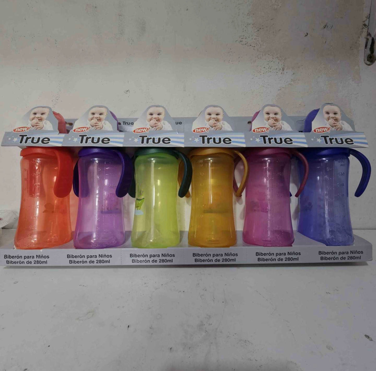 Mamadera con colores 6 pcs 180 ml (66-5)