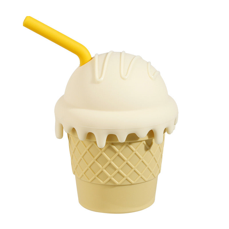 Vaso de silicona con pajita para helado (99-185)