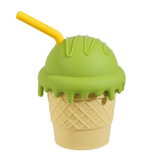 Vaso de silicona con pajita para helado (99-185)