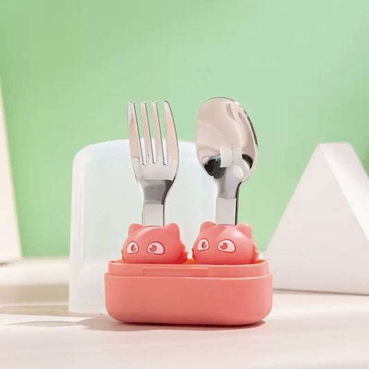 set cubiertos de acero inoxidable para bebe (99-2)
