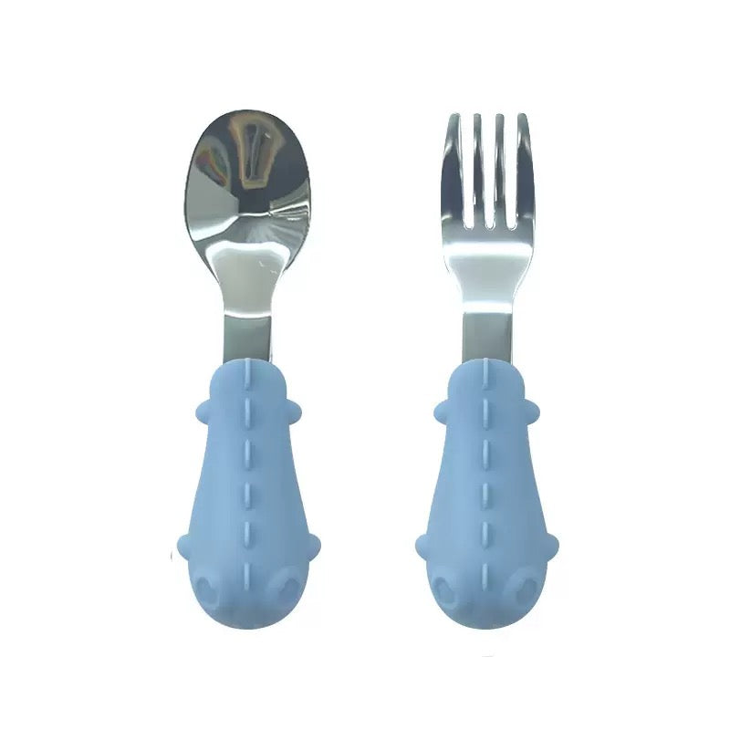 set cubiertos de acero inoxidable para bebe (99-5)