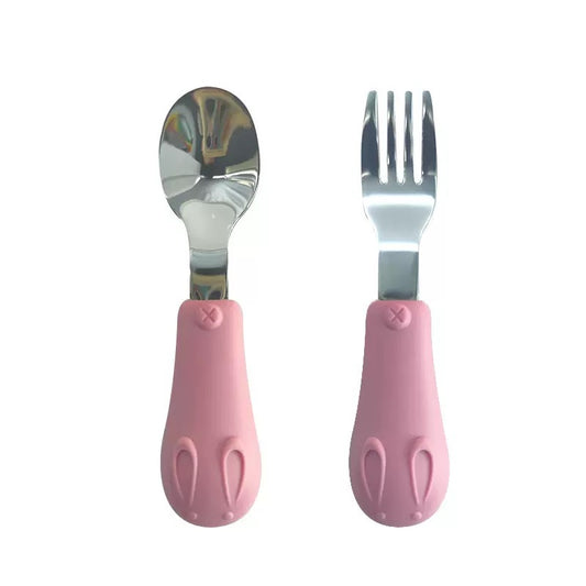 set cubiertos de acero inoxidable para bebe (99-5)