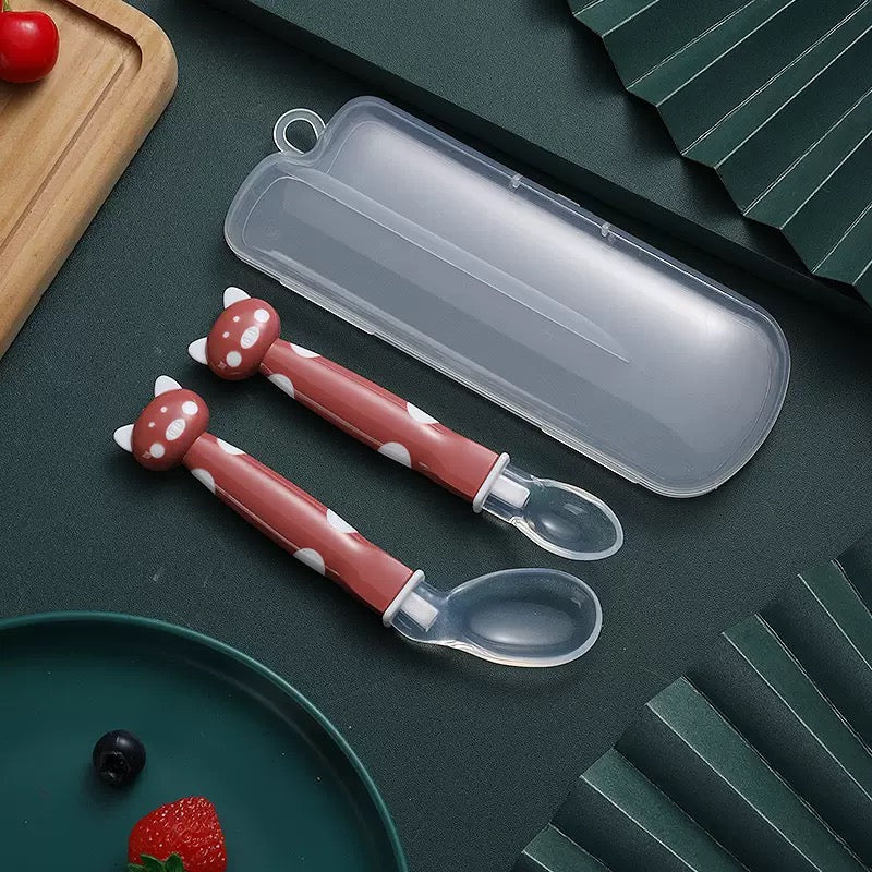 cuchara silicona para bebé 2 pcs (S-2)