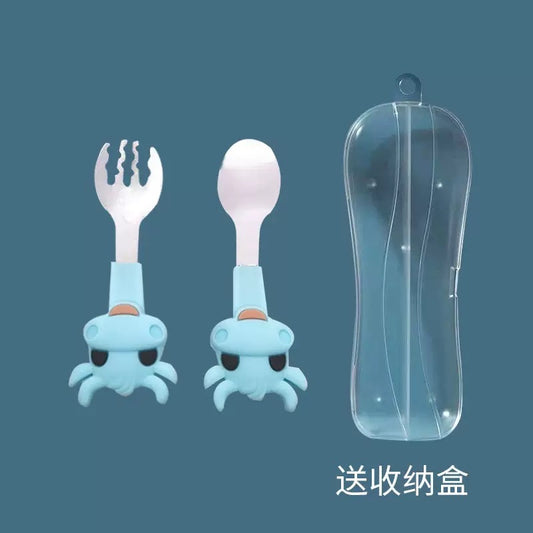 set cubiertos de acero inoxidable para bebé （84-274）