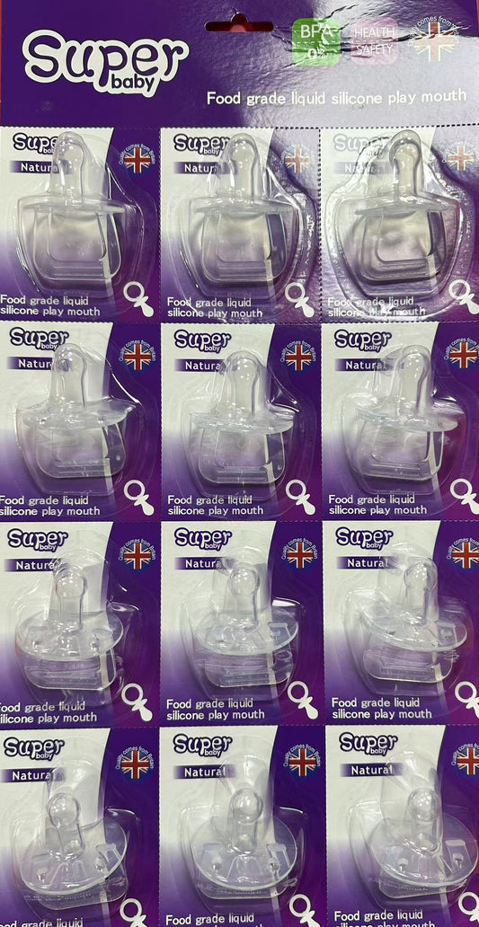 Chupete silicona 12 pcs