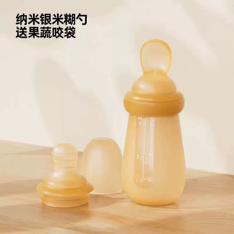 Mamadera silicona con cuchara (99-194)