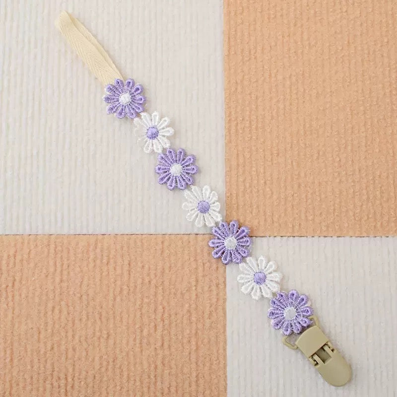Flor de cadena para chupete (99-223) 12 unidad