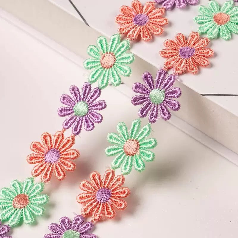Flor de cadena para chupete (99-223) 12 unidad