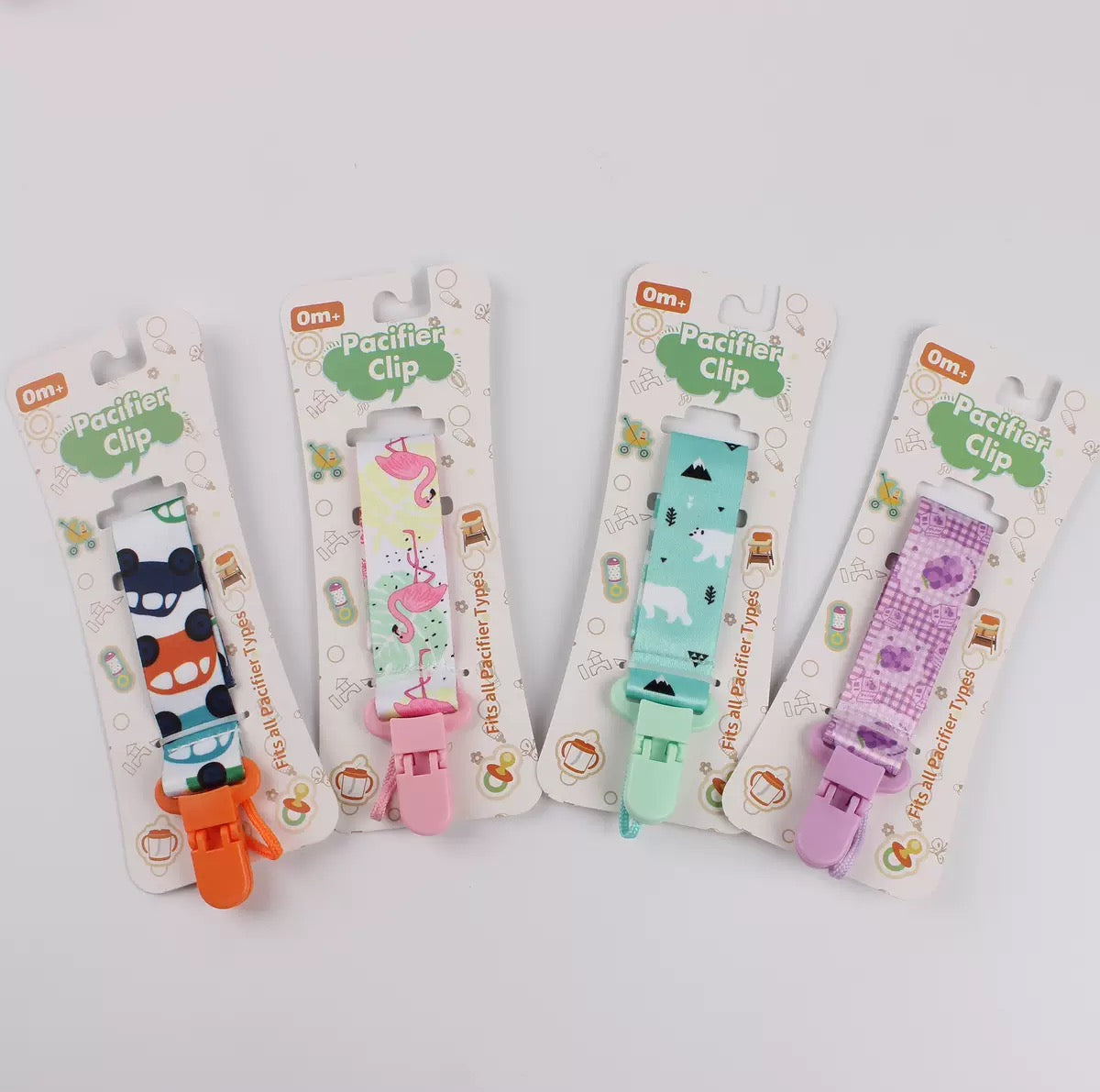 Cadena para chupete 12 pcs